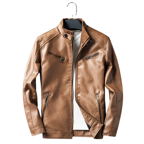 Mens Rich Genuine Lambskin Leather Bomber Jacket