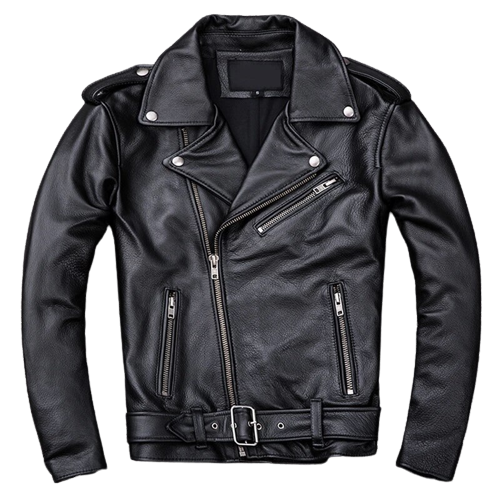 Mens James Genuine Lambskin Biker Leather Jacket