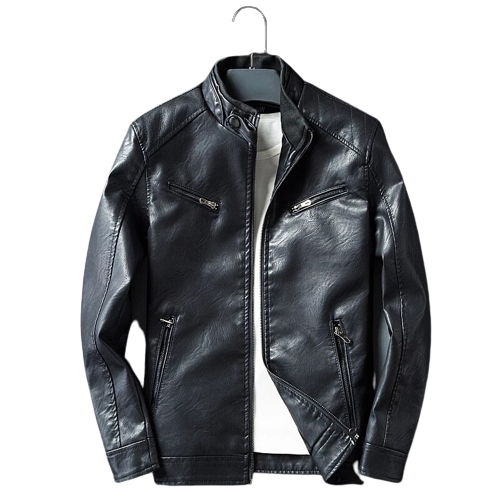 Mens Rich Genuine Lambskin Leather Bomber Jacket