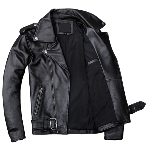 Mens James Genuine Lambskin Biker Leather Jacket