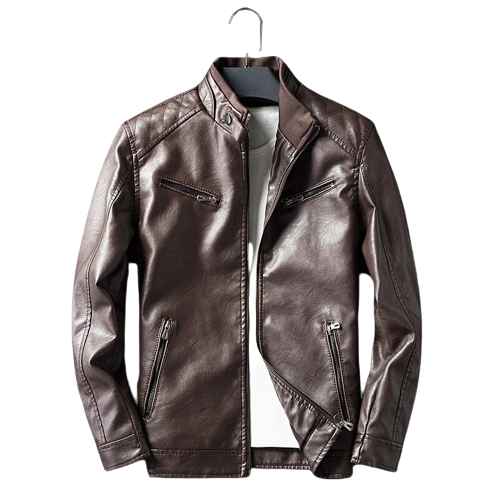 Mens Rich Genuine Lambskin Leather Bomber Jacket