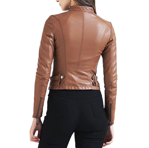 Womens Jessica Genuine Lambskin Leather Jacket