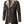 Mens Matt Front Button Faux Fur Lined Leather Coat