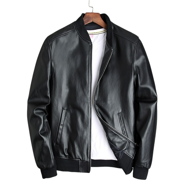 Mens Jack Genuine Real Leather Bomber Jacket