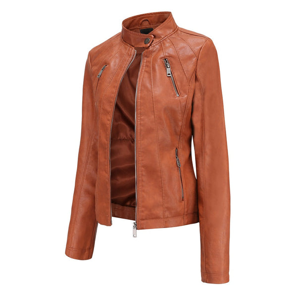 Womens Maria Genuine Lambskin Leather Jacket