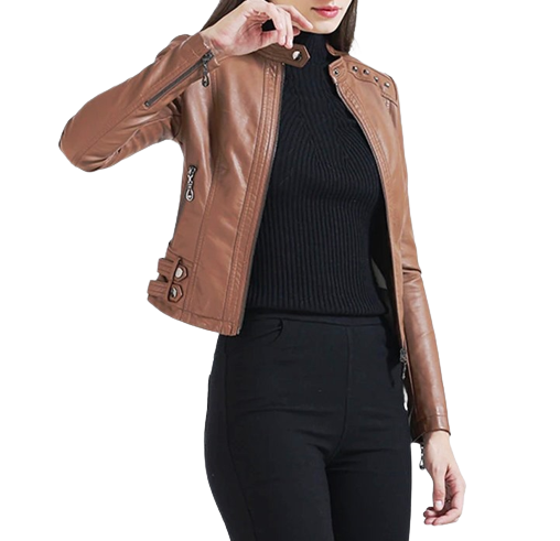 Womens Jessica Genuine Lambskin Leather Jacket