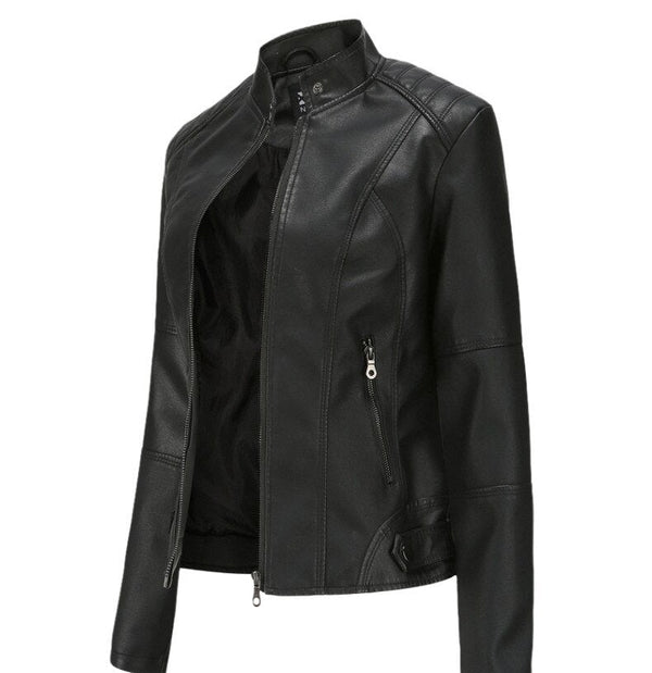 Womens Virginia Genuine Lambskin Leather Jacket