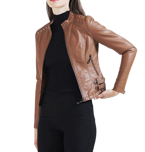 Womens Jessica Genuine Lambskin Leather Jacket