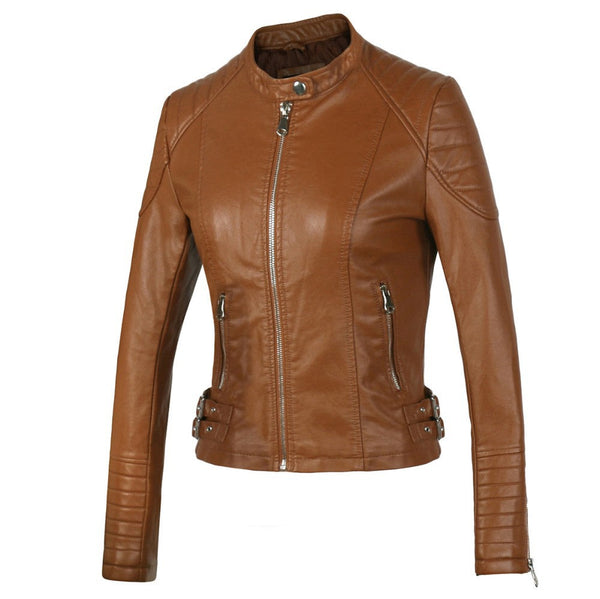 Womens Kathleen Genuine Lambskin Leather Jacket