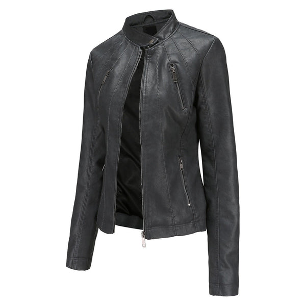 Womens Maria Genuine Lambskin Leather Jacket