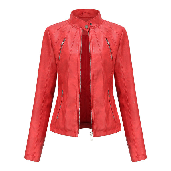 Womens Maria Genuine Lambskin Leather Jacket