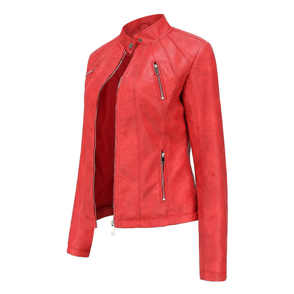 Womens Maria Genuine Lambskin Leather Jacket