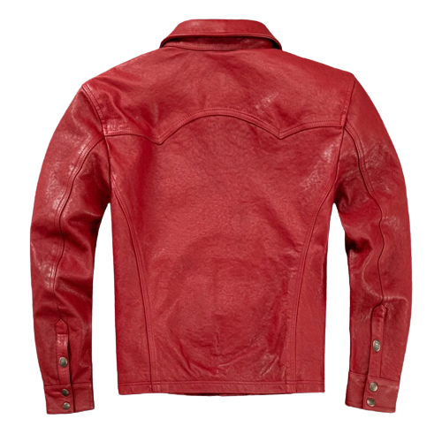 Mens Hall Front Pocket Genuine Lambskin Leather Jacket