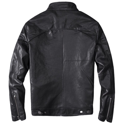 Mens Jason Genuine Lambskin Leather Bomber Jacket