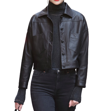 Womens Raina Genuine Lambskin Leather Jacket