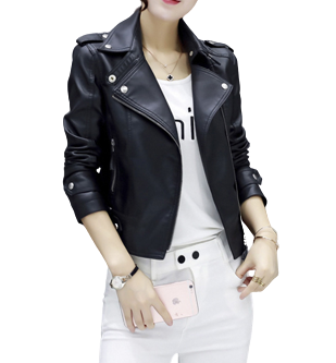 Womens Solana Genuine Lambskin Biker Leather Jacket