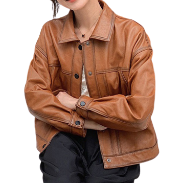 Womens Wini Genuine Lambskin Leather Jacket