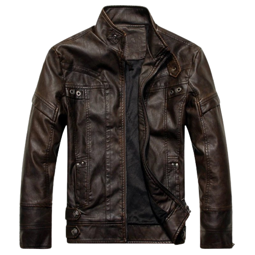 Mens Thomas Genuine Lambskin Leather Bomber Jacket