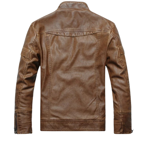 Mens Thomas Genuine Lambskin Leather Bomber Jacket