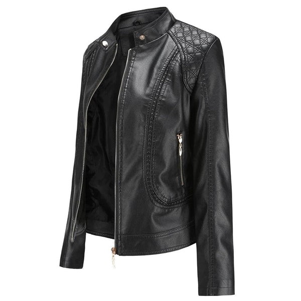 Womens Rebecca Genuine Lambskin Leather Jacket