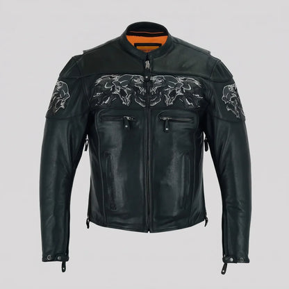 MotoArt Leather Shadowline Leather Moto Jacket