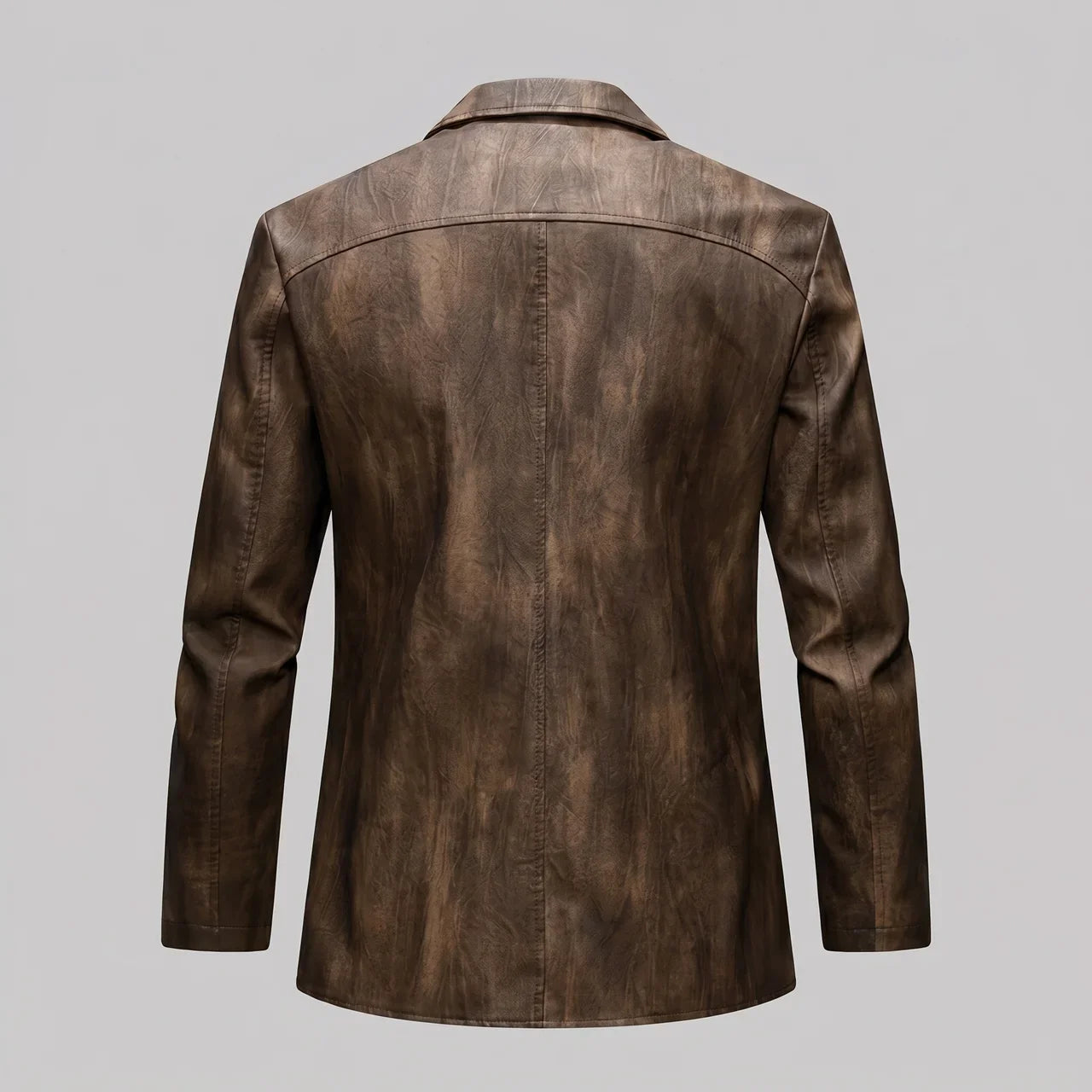 MotoArt Leather Vintage Moto Blazer Jacket