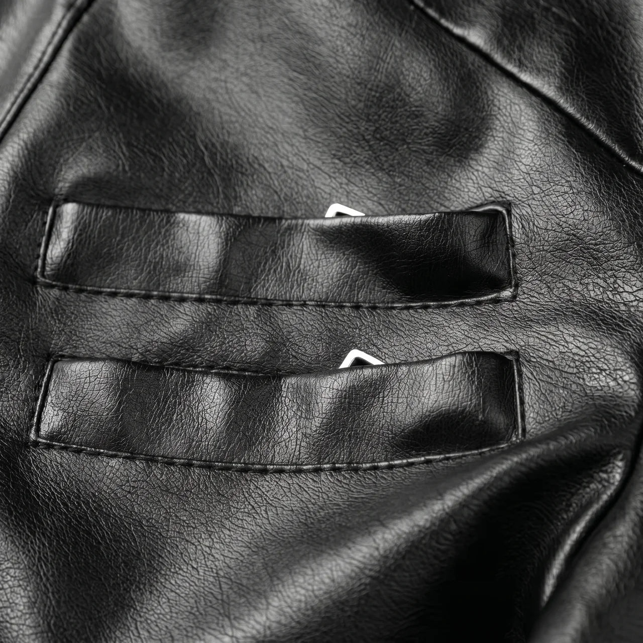 MotoArt Leather Women’s Layered-Hood Moto Jacket