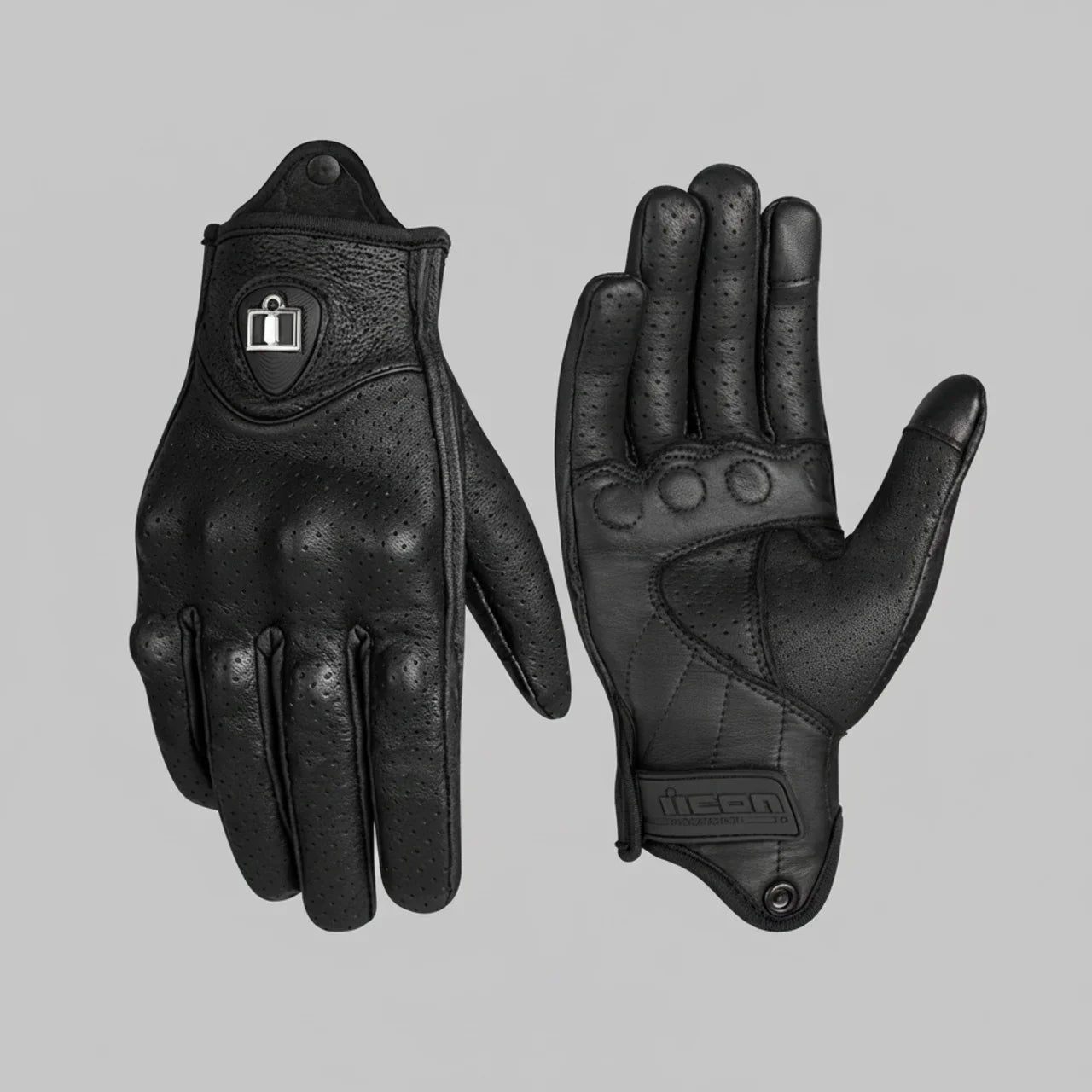 MotoArt Leather Perforated Leather Moto Gloves