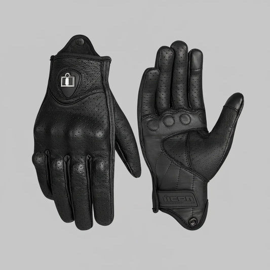 MotoArt Leather Perforated Leather Moto Gloves