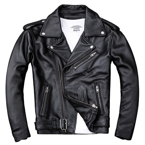 Mens James Genuine Lambskin Biker Leather Jacket