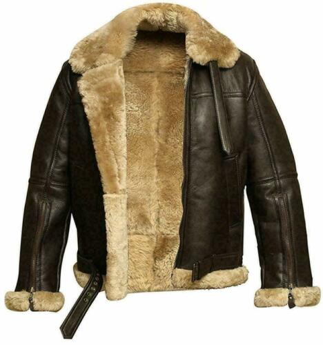 Mens Sam RAF Aviator Real Leather Lambskin Jacket