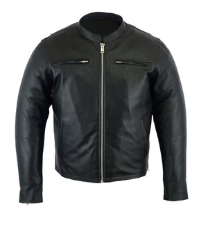 Mens Hampshire Cruiser Leather Jacket - MotoArt Leather