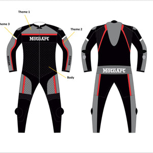 MotoArt Top Kevlar Covert Motorcycle Leather Racing Suit One Piece - MotoArtLeather