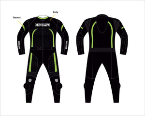 MotoArt Top Kevlar Punisher Motorcycle Leather Racing Suit Two Piece - MotoArtLeather