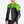 MotoArt Racing Pro Series I Green & Black Perforated Biker Motorcycle Leather Jacket - MotoArt Leather