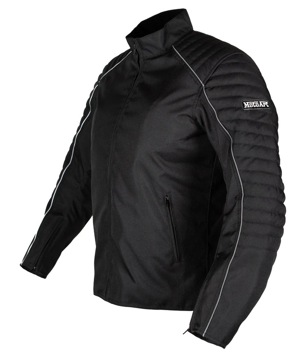 MotoArt BikerMX Textile Motorcycle Jacket Cordura 1000D Full Black - MotoArt Leather