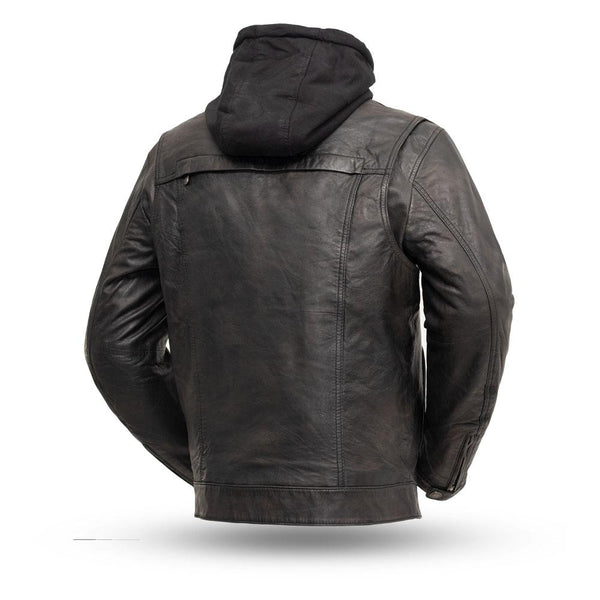 MotoArt Men's Classic Volcano Biker Genuine Leather Jacket - MotoArtLeather