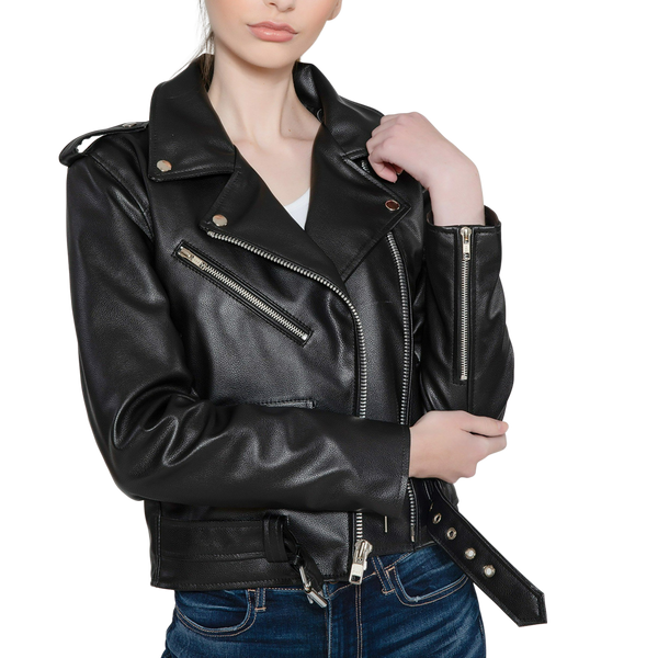 MotoArt Women's Motorcycle Leather Jacket - MotoArtLeather