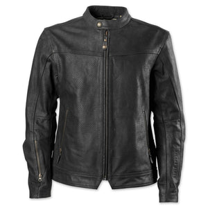 Motoart Cowhide Mens Perforated Leather Jacket - MotoArtLeather